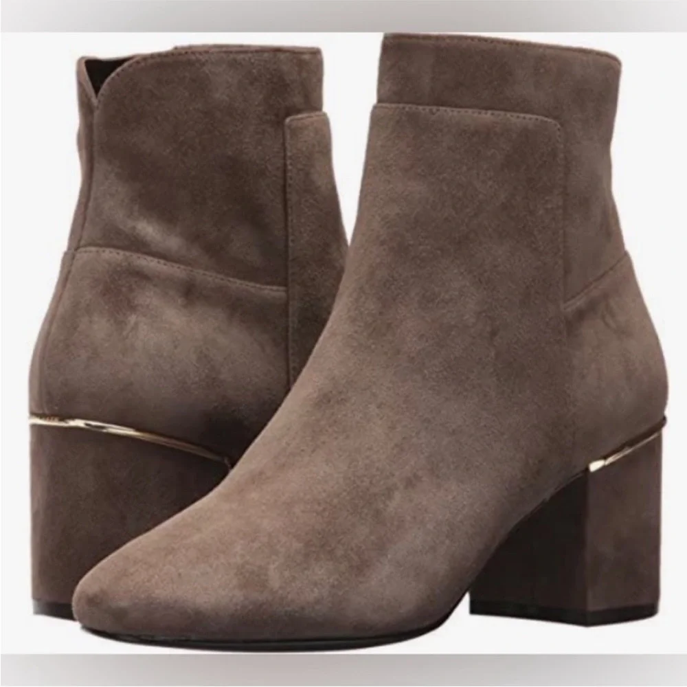 Cole Haan Arden Grand Bootie in Morel Suede Size 9.5B